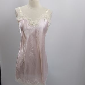 Ms. Leslee pink slip cami teddy Lingerie-sz M